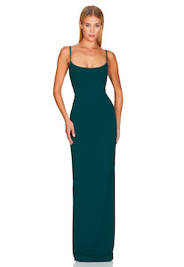 Nookie Bailey Gown Teal Sz 10