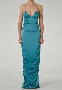 Paris Georgia: EX RENTAL Paris Georgia Fred Dress Blue Sz 10