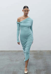 Paris Georgia Manahou Dress Dolphin Sz M/L