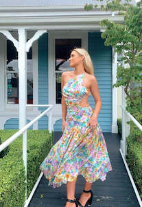 Ruby: Ruby Bettina Cut Out Dress Floral Sz 10