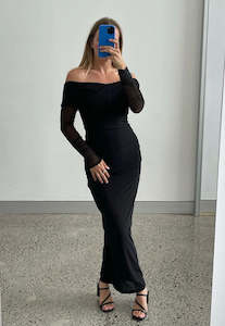 Ruby: Ruby Gene Mesh Dress Black Sz 8