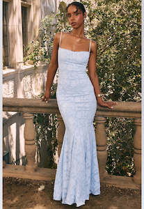 House of CB Joan Maxi Dress Sz S Blue