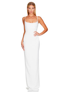 Nookie: Nookie Bailey Gown White Sz 8