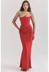 House of CB Persephone Dress Sz M Red