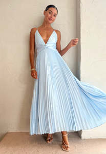 EX RENTAL Coco and Lola Issy Orla Dress Blue Sz 6