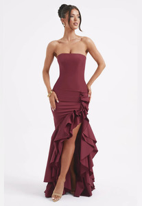 Balldress: Babyboo Angelina Maxi Dress Burgundy Sz M
