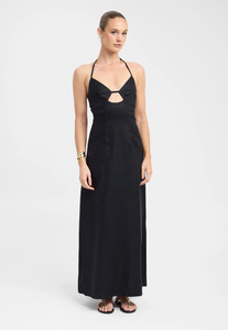 21st: Kookai Palm Maxi Dress Black Sz L