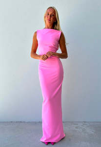 Pink Dresses: EX RENTAL Effie Kats Verona Gown Pink Sz M