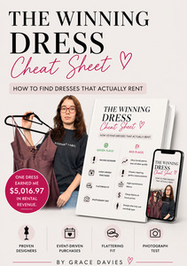 Dresses: The 5k Revenue Rental Dress Cheat Sheet - FREE DOWNLOAD