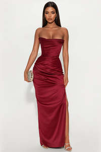 Amira Gown Wine Sz S