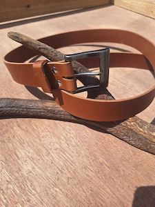 Golden Brown, Water Buffalo Leather Belt