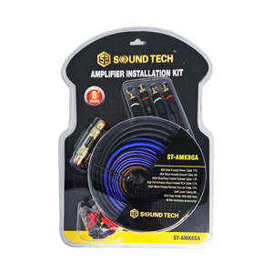8 Gauge Amplifier Wiring Kit with Flexible PVC