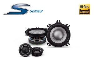 4 4.5": Alpine S2-s40c S-series 4″ 2 Way Separate Tweeter Component Speaker