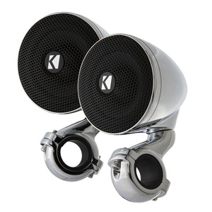 3 3.5": Kicker Psm3 Mini 3in 4ohm Enclosed Speakers Designed For Handlebars