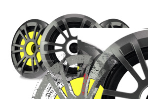 FUSION EL-FL651SPG EL Series 6.5″ Full Range Shallow Mount Marine Speakers with LEDs