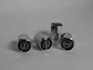 Frontpage: Volvo Style Tyre Valve Cap - Nut Style (Set of 4)