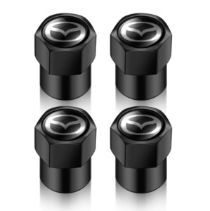 Frontpage: Mazda Style Tyre Valve Cap - Nut Style (Set of 4)