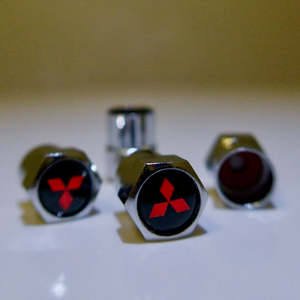 Frontpage: Mitsubishi Style Tyre Valve Cap - Nut Style (Set of 4)