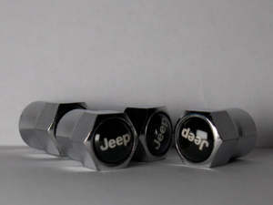 Frontpage: Jeep Style Tyre Valve Cap - Nut Style (Set of 4)