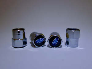 Frontpage: Ford Style Tyre Valve Cap - Nut Style (Set of 4)