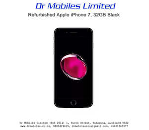 Refurbished Apple iPhone: Refurbished Apple iPhone 7, Black, 32GB