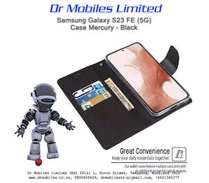 Samsung Galaxy S23 FE (5G) Case Mercury Canvas Shockproof - Black