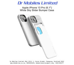 iPhone 13 Pro slider case: Apple iPhone 13 Pro (6.1") White Sky Slider Bumper Case - Mercury