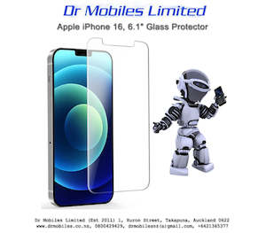 iPhone Screen Protector: Apple iPhone 16, 6.1" Glass Protector | drmobiles.co.nz