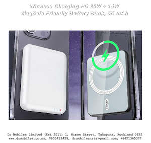Power Banks: 5,000 mAh Wiress Charging battery bank, PD 20W + 15W, MagSafe Vipfan F12