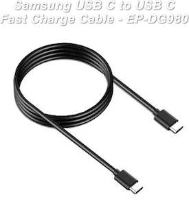 Connection Charging Cables: Samsung USB "C" to USB "C" Charging Cable EP-DG980