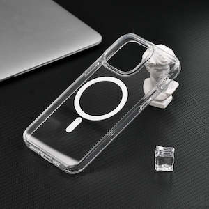 Smartphone Cases Screen Protectors: Ultra-Clear MagSafe Case for Apple iPhone 15 Series - Clear TPU Protection
