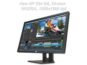 Monitors: HP Z24 G5, 24-inch WUXGA 1920x1200 dpi LCD, Display, Monitor