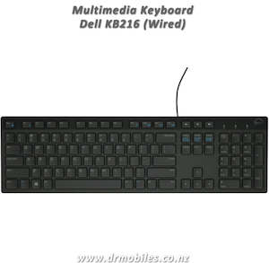 Keyboards: Multimedia Keyboard (Wired) KB216, DELL