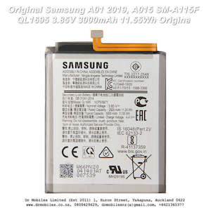 Phone Batteries: Samsung A01 2019 A015 SM-A115F QL1695 3.85V 3000mAh 11.55Wh Original Battery Galaxy
