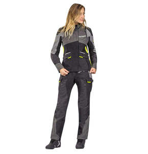 Adventure Pants: Ixon BALDER LADY Pant Blk/Gry/Yel - Adv Touring