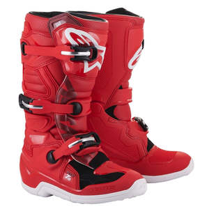 Alpinestars: Alpinestars Tech-7S Youth Motocross Boots - Red