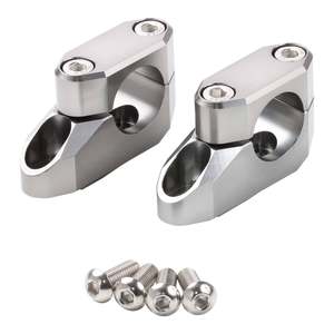 Zeta Bar Rise Kit Offset: 20mm Height: 26mm 22.2/28.6mm Bar - Ti-Colour