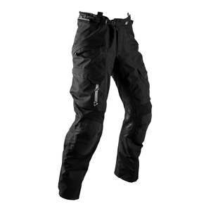 Adventure Pants: Leatt 5.5 ADV DriTour Pant - Stealth Black / Grey