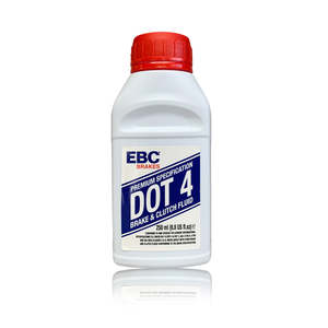 Brake Fluids: EBC DOT 4 BRAKE FLUID - 250ML