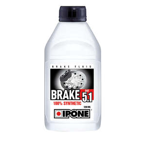 500ml DOT 5.1 Brake Fluid (270deg dry boil point) 100% Synthetic IPONE (800313)