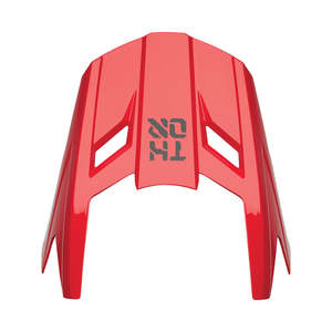 Helmet Parts: HELMET VISOR KIT S26 THOR MX FLEET FORGE RED YOUTH