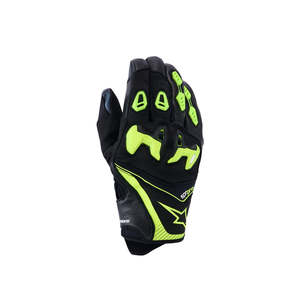 Alpinestars SP-R Pro Motorcycle Gloves - Black/Yellow Fluoro