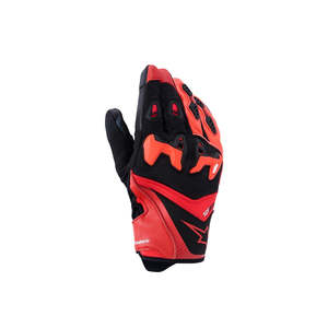 Alpinestars: Alpinestars SP-R Pro Gloves - Bright Red/Red Fluoro/Black