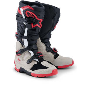 Alpinestars Tech-7 Enduro Boots Black/Light Gray/Bright Red