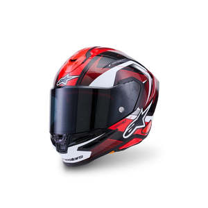 Alpinestars Supertech R7 Helmet Kinetis - Black/Red/White Gloss