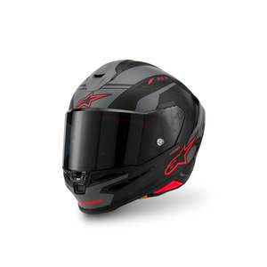 Alpinestars Supertech R7 Helmet A-Core Black/Gray/Red Matte