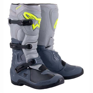 Alpinestars Tech-3 MX Boots Dark Gray/Light Gray/Black