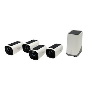 Keepguard Trail Cameras: Eufy Security eufy Cam (S330) 4K Wireless Home Security System (4-Pack)+ homebase 3