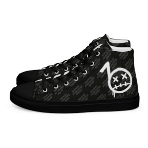 Bommyknockerz: BommyKnockerz - Women’s - High Top Sneakers - (ALL BLACK)