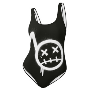 Bommyknockerz: BommyKnockerz - Women's - One-Piece Swimsuit - (BLACK)